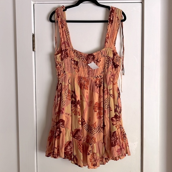 Free People Vernon Floral Print Cotton Sundress Large - Picture 4 of 10